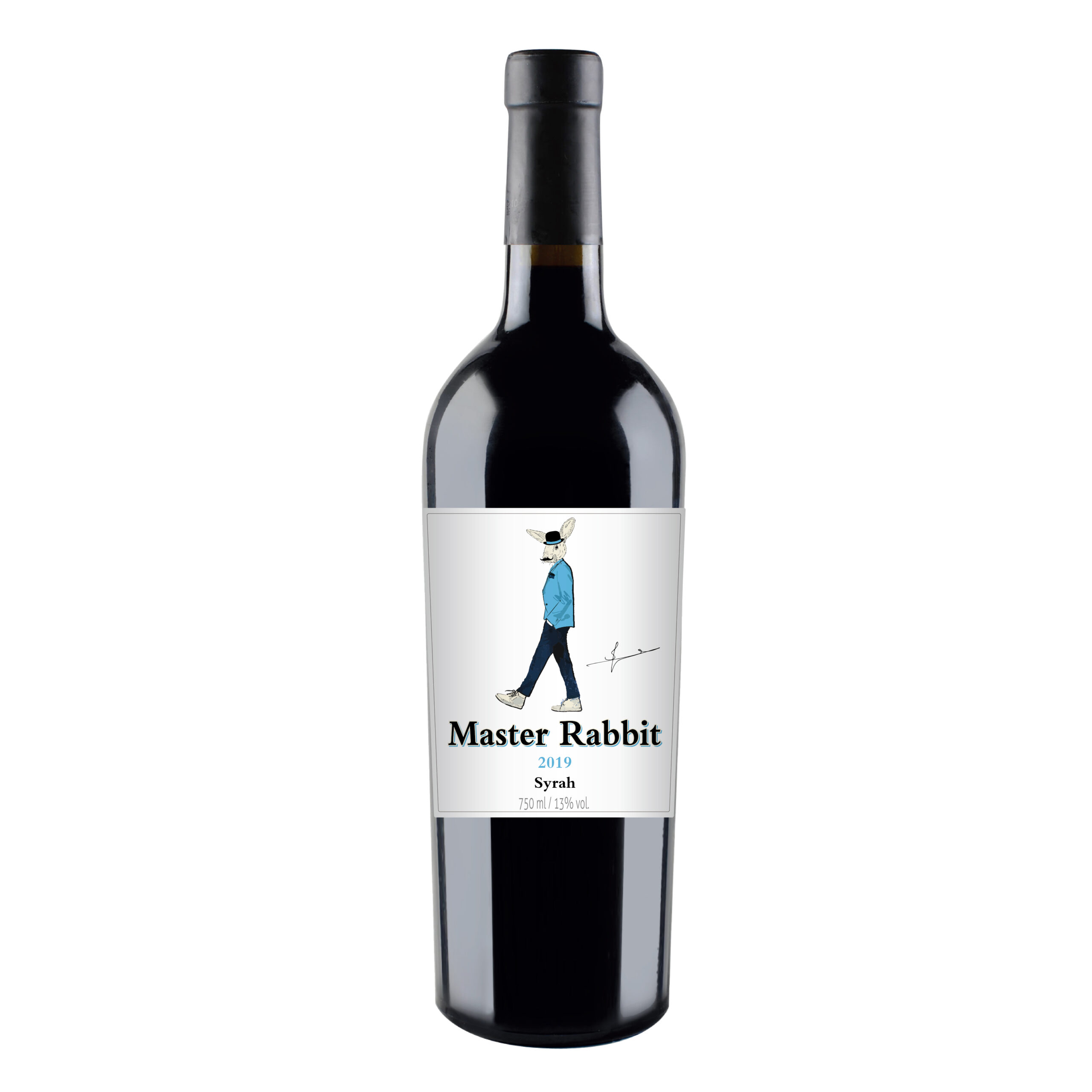 Master Rabbit Syrah red wine bottle