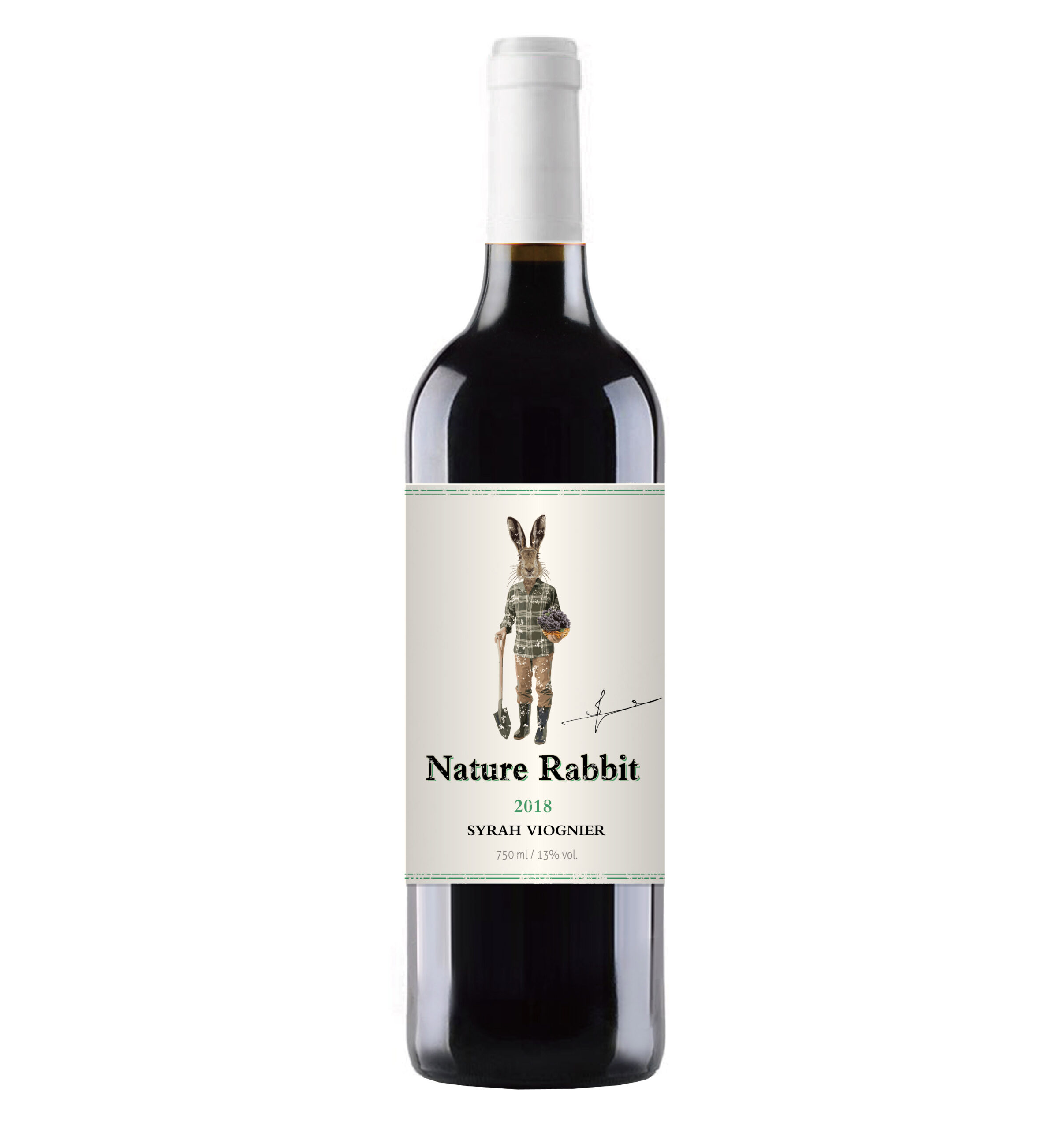 Nature Rabbit Syrah Viognier red wine bottle