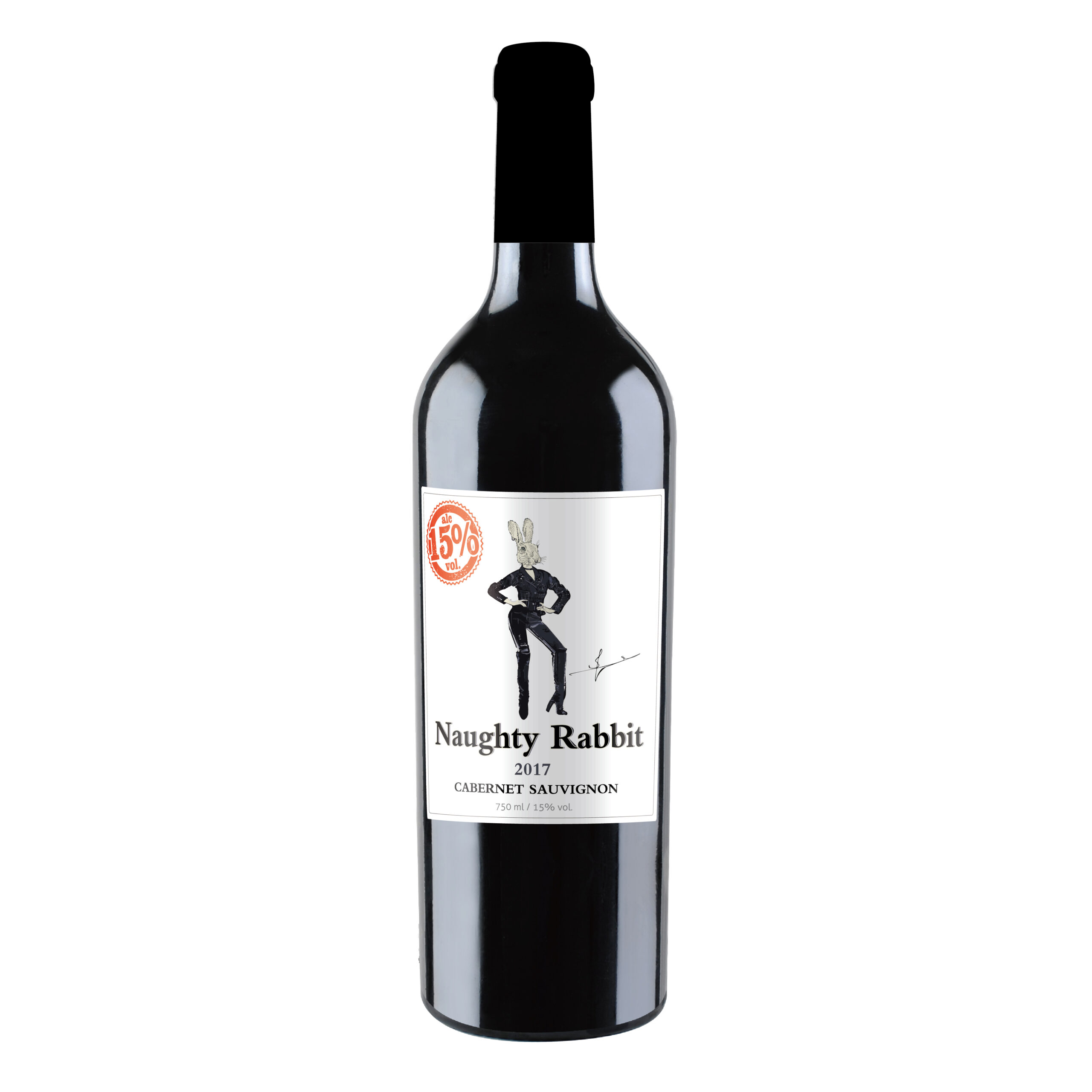 Naughty Rabbit Cabernet Sauvignon red wine bottle from the Spanish Powerful and Subtle range
