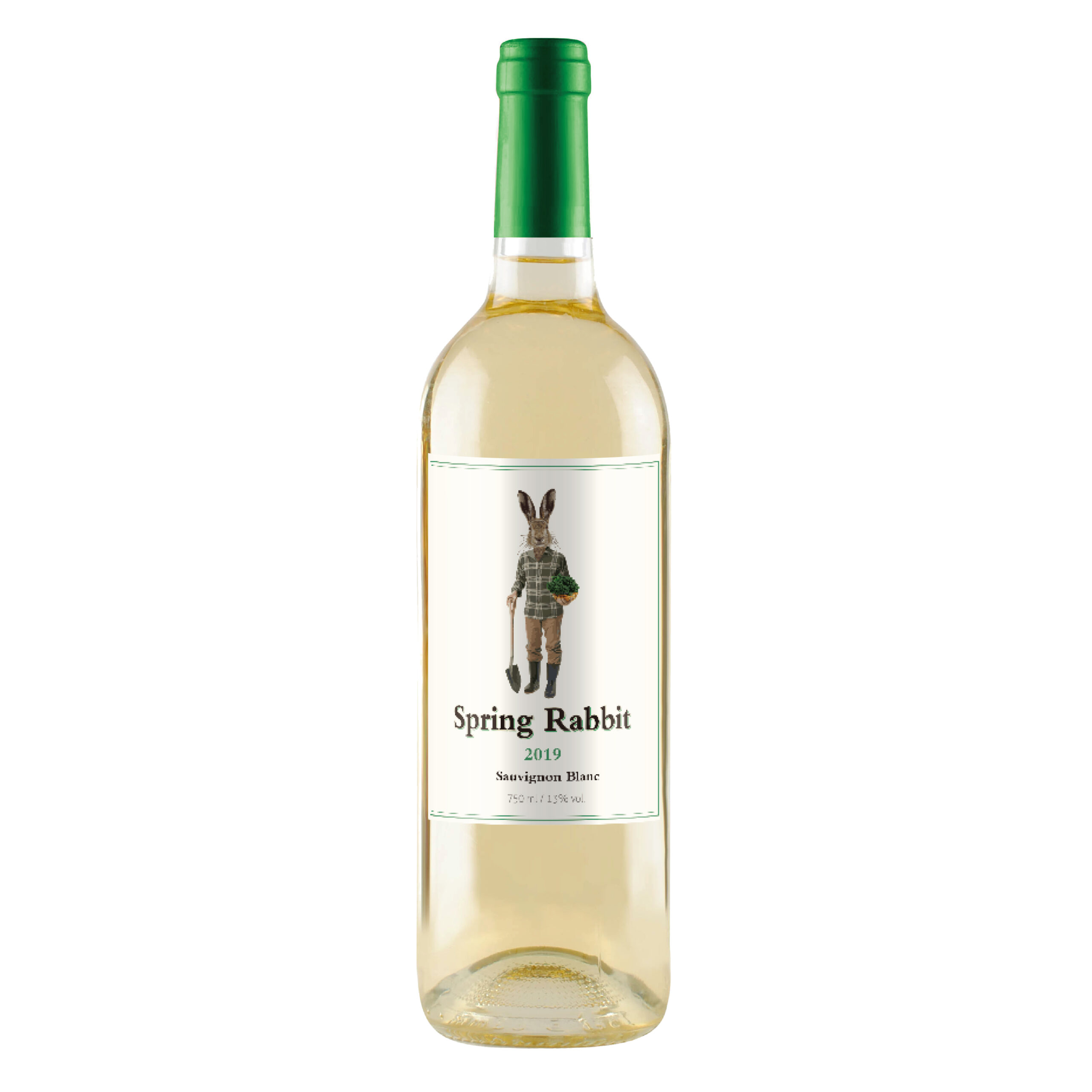 Spring Rabbit Sauvignon Blanc white wine bottle