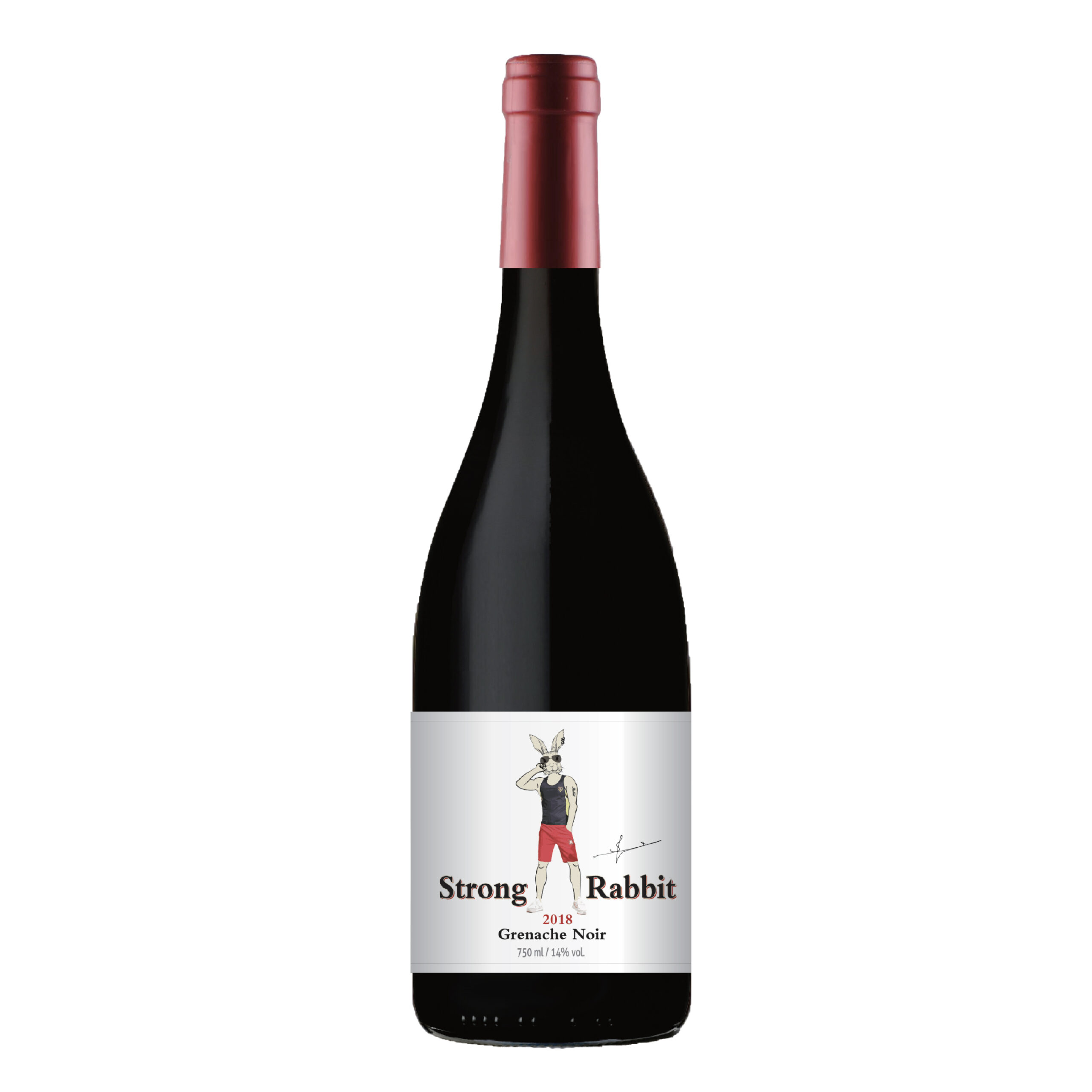 Strong Rabbit Grenache red wine bottle